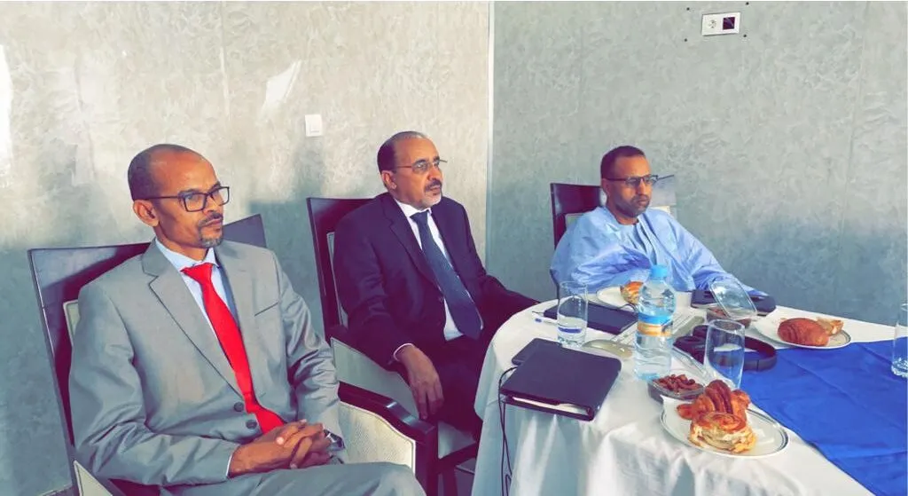 الوفد الذي مثل هيئة المحامين الموريتانيين في الاجتماع