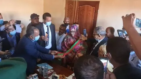فعاليات تنصيب العمدة الجديدة لبلدية الزويرات عاصمة ولاية تيرس الزمو