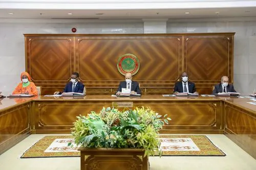 صورة من اجتماع مجلس الوزراء صباح اليوم الثلاثاء (وما) 