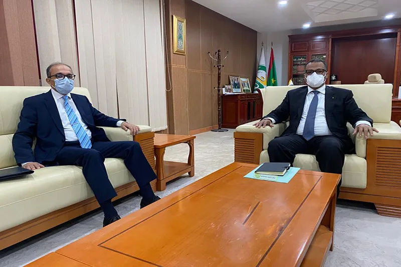 رئيس اتحاد أرباب العمل الموريتانيين زين العابدين الشيخ أحمد خلال لق?