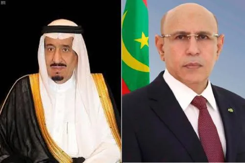 الرئيس محمد ولد الغزواني وملك السعودية سلمان بن عبد العزيز