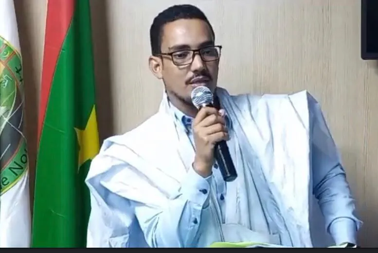 رئيس المركز محمد عبد الجليل الشيخ القاضي خلال كلمته