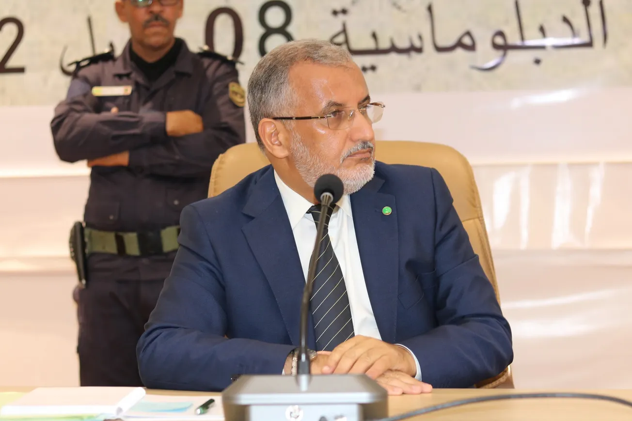 المندوب العام لتآزر محمد عالي سيدي محمد خلال الاجتماع الجمعة