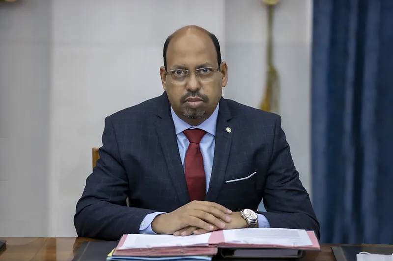 وزير الوظيفة العمومية والعمل محمد عبد الله عثمان (وما)