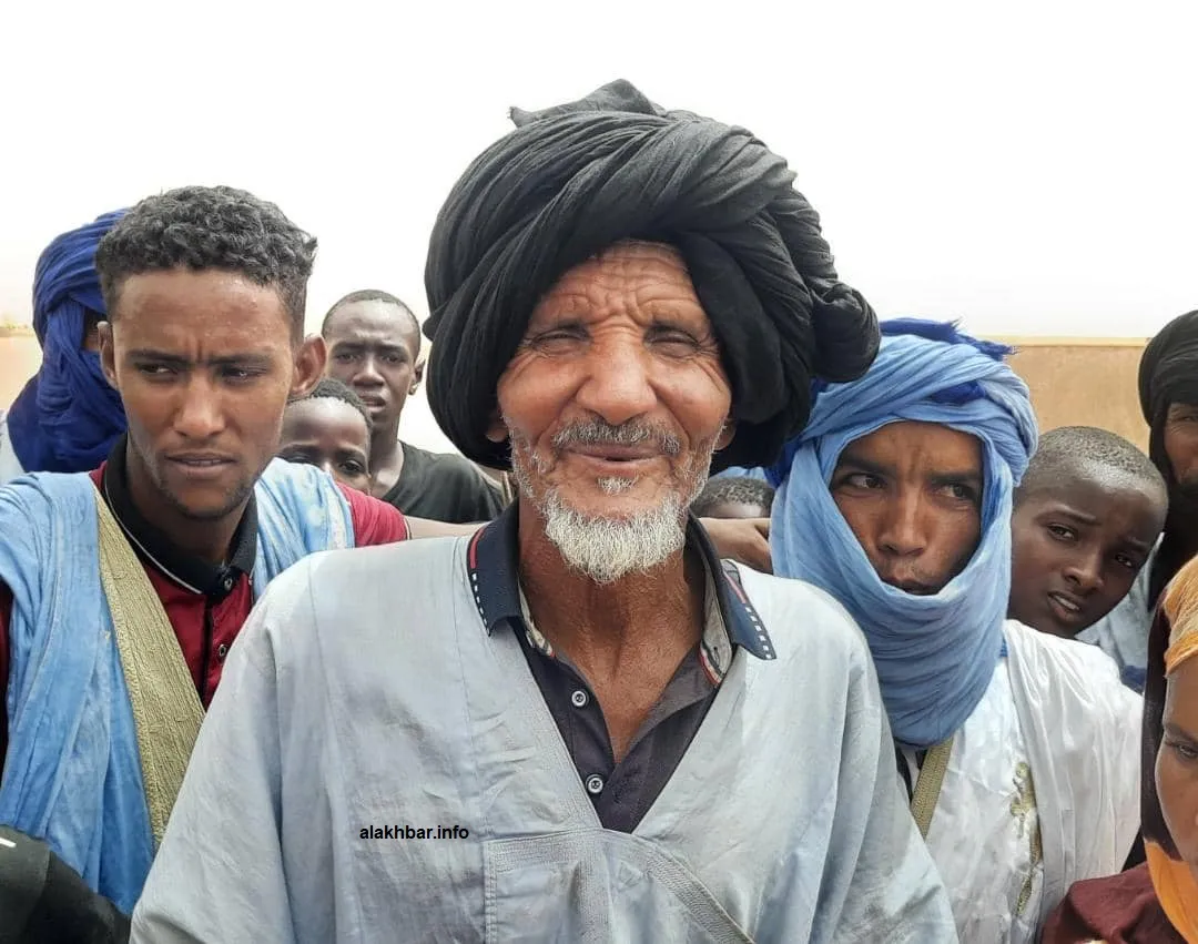 المواطن باب ولد فال خلال حديثه لمراسل وكالة الأخبار في الحوض الغربي