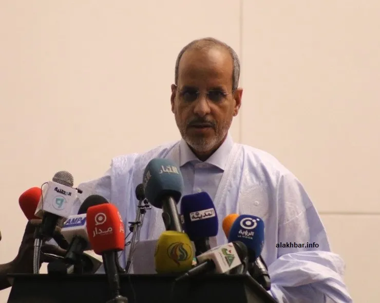 الرئيس الجديد للحزب الحاكم محمد ماء العينين ولد أييه خلال أول خطاب ل?