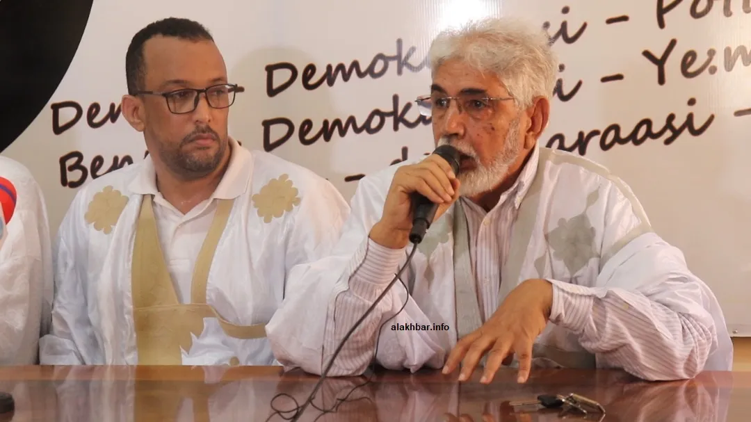 نائب رئيس حزب اتحاد قوى التقدم محمد ولد اخليل، والأمين العام لحزب "إي