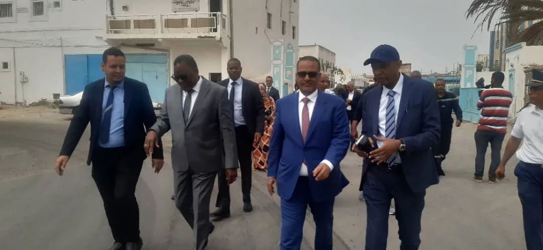 جانب من زيارة وفد أرباب العمل لميناء نواذيبو المستقل/ الأخبار