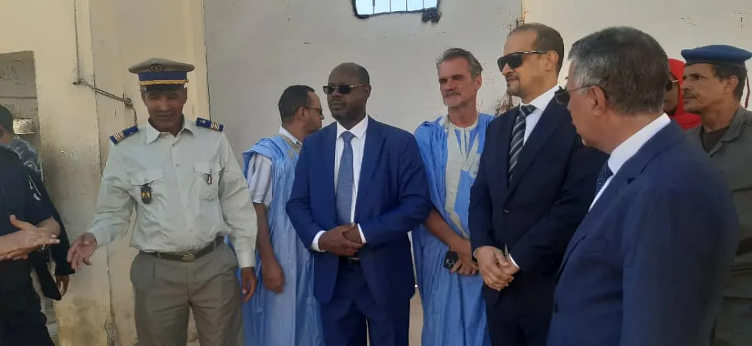 جانب من زيارة المفوض ورئيس الألية الوطنبة للوقاية من التعذيب والسلط?