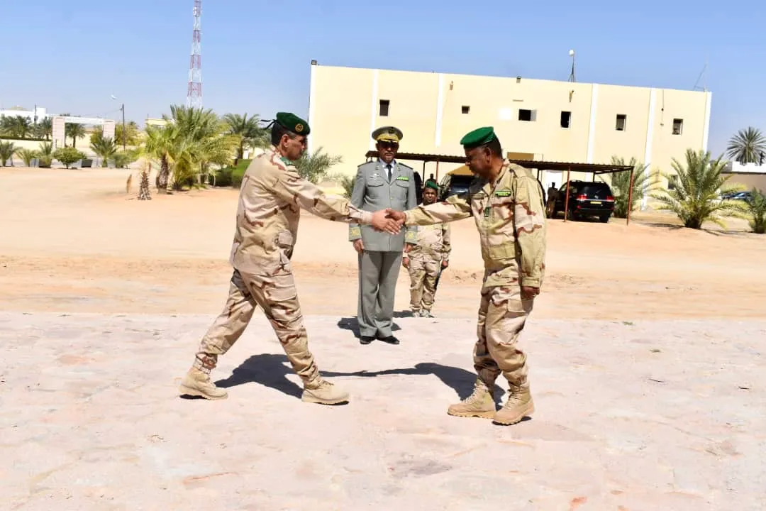القائد الجديد للكتيبة العقيد سيدى آب ولد دوسو تسلم القيادة من القائد
