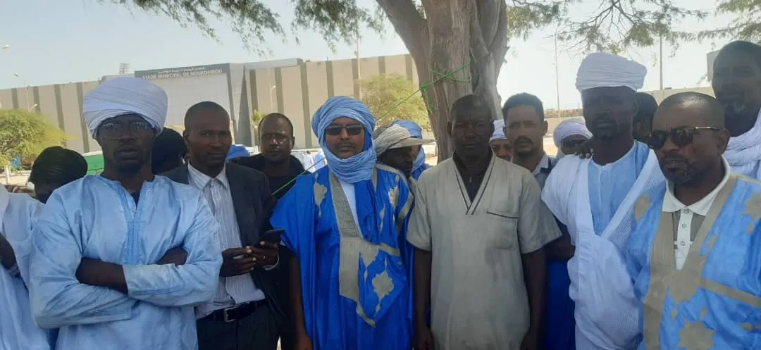 جانب من الوقفة الاحتجاجية اليوم للصيادين التقليديين/ الأخبار