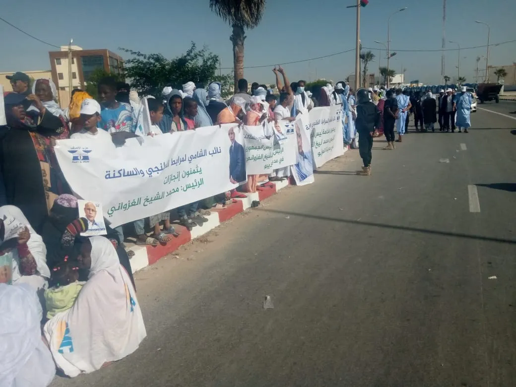 جانب من الاستقبالات الشعبية زوال اليوم في نواذيبو/ الأخبار