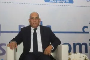 وزير المالية إسلمو ولد محمد امبادي خلال مشاركته في الندوة المنظمة مس