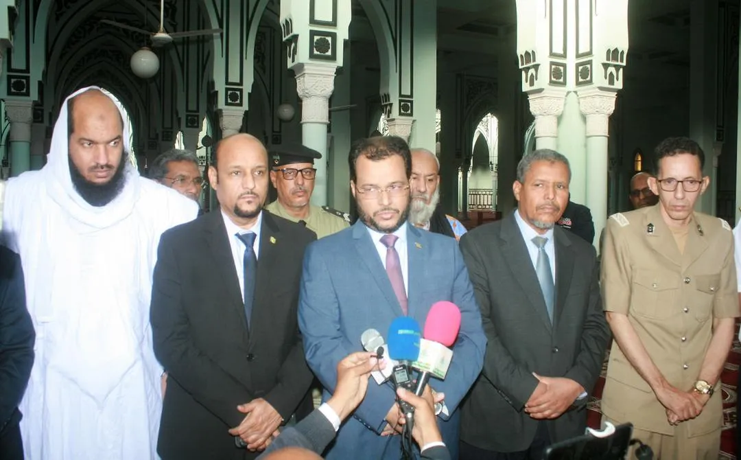 وزير الشؤون الإسلامية والتعليم الأصلي الداه ولد أعمر طالب خلال حديث?