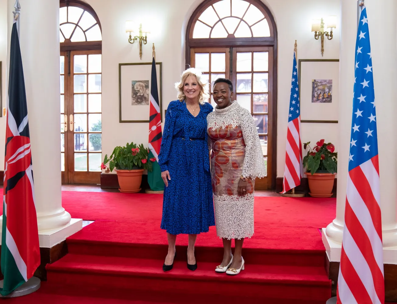السيدة الأمريكية الأولى ونظيرتها الكينية 