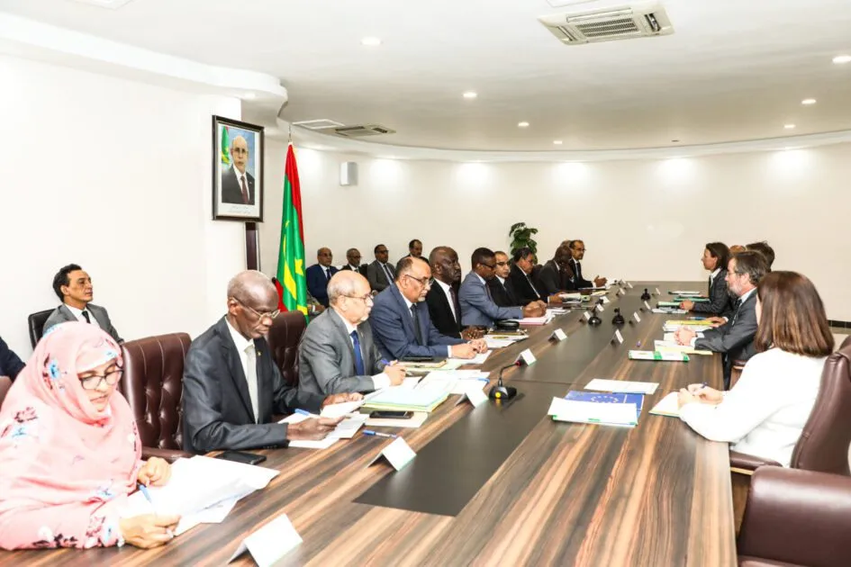 الاجتماع المنعقد اليوم بمباني الوزارة الأولى في نواكشوط (وما)