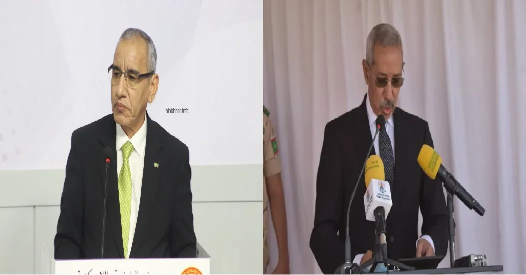 وزيرا الدفاع حننا سيدي حننا، والداخلية محمد أحمد ولد محمد الأمين 