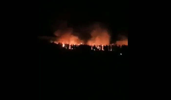 ألسنة اللهب ارتفعت بشكل كبير
