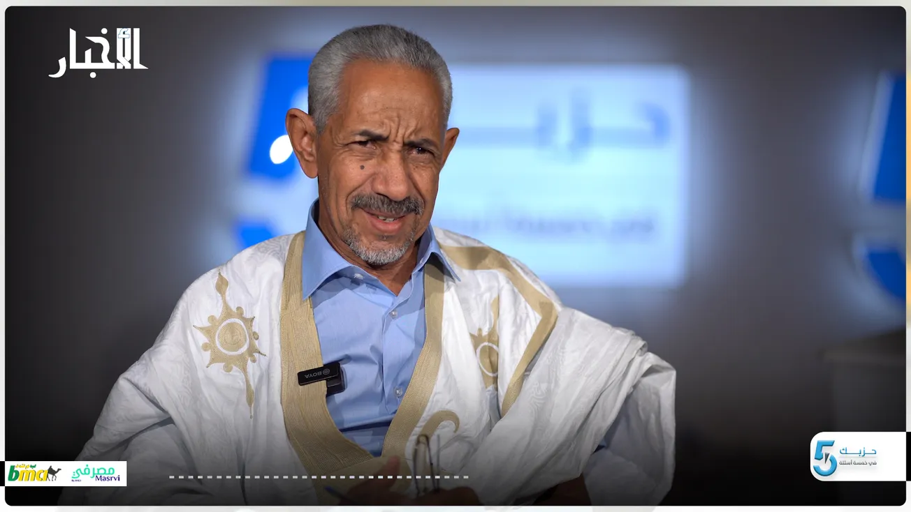 رئيس حزب الكرامة شيخنا ولد حجب خلال مشاركته في البرنامج 