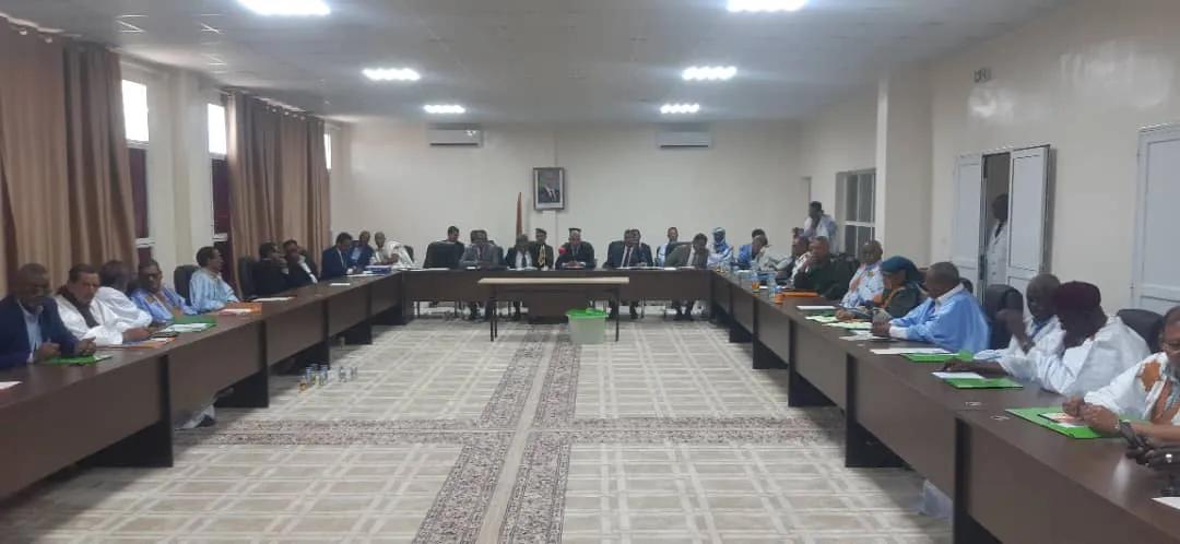 القاعة حيث جرى حفل التنصيب زوال اليوم/ الأخبار