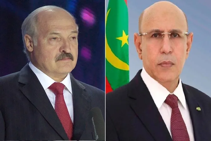 الرئيسان الموريتاني محمد ولد الغزواني، والبيلاروسي ألكسندر لوكاشين