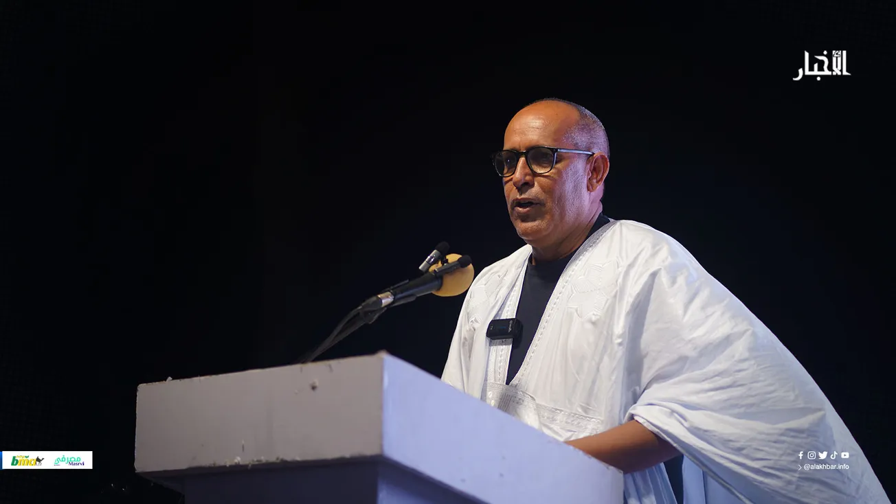 رئيس مجلس الإدارة محمد ولد أجفه خلال كلمته في الحفل المنظم الليلة 