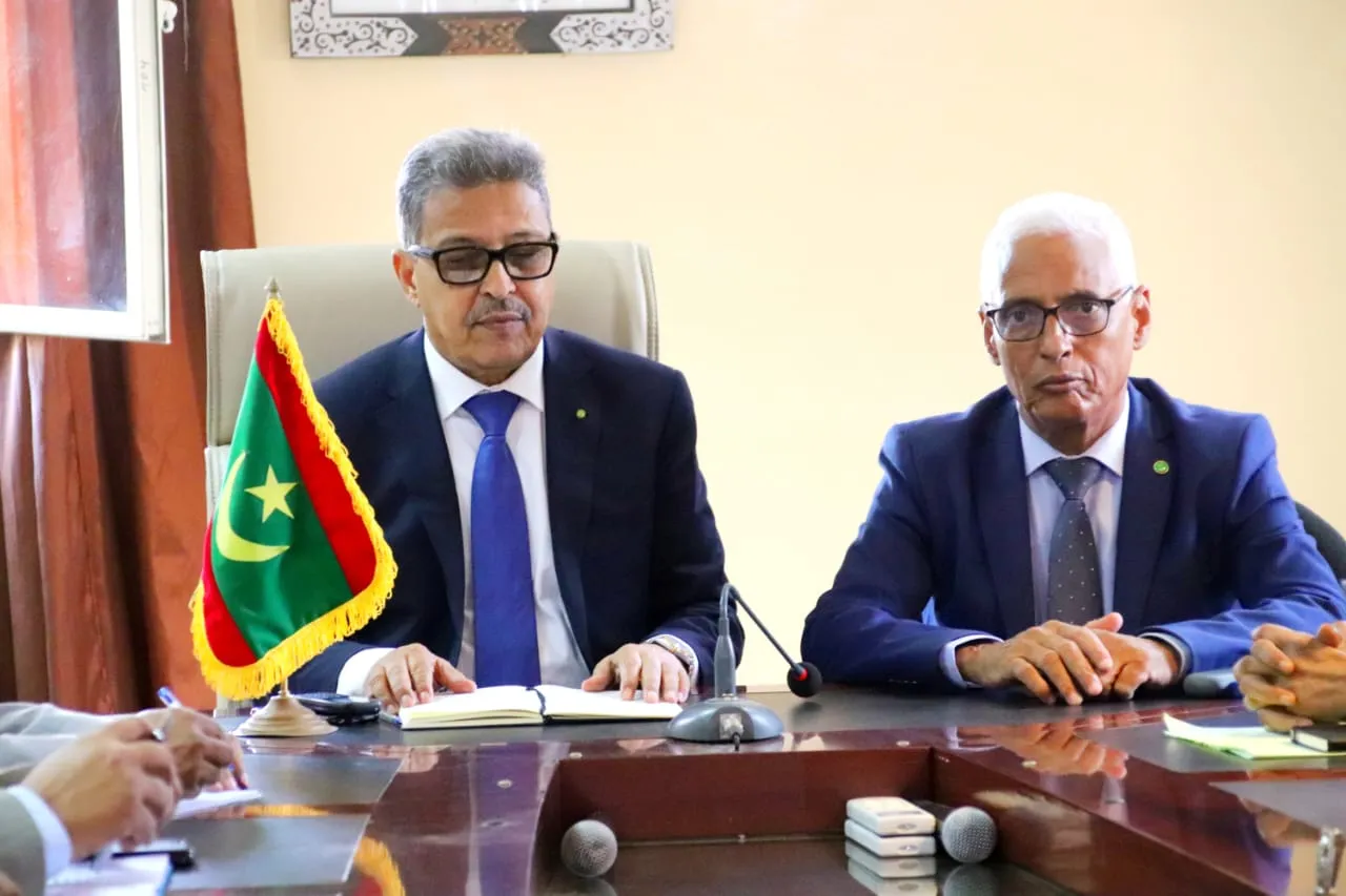 جانب من اجتماع اللجنة في ولاية نواذيبو/ الأخبار