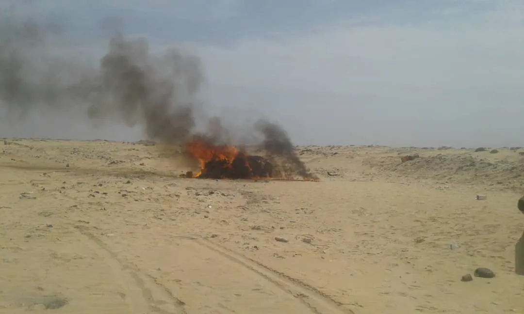 جانب من عملية الإتلاف اليوم في نواذيبو/ الاخبار