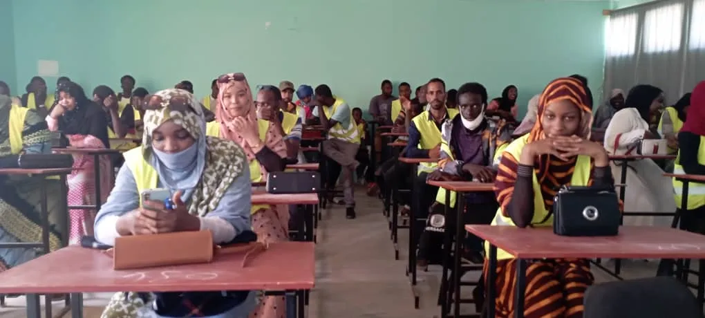 جانب من الدفعة التي خضعت لتكوين تأهيلي حول تخصصات مهنية/ الأخبار