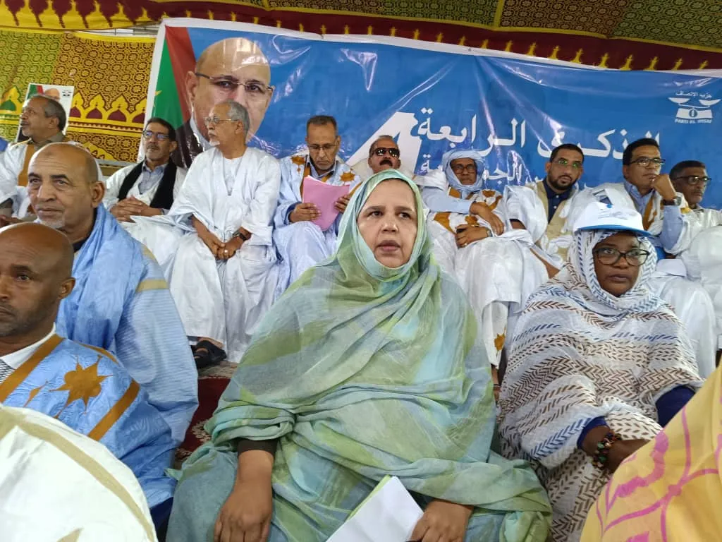 جانب من تظاهرة حزب الإنصاف في نواذيبو مساء اليوم/ الأخبار