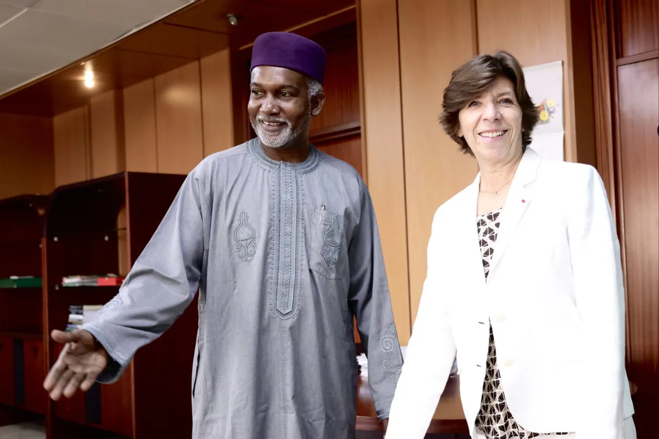 وزيرة الخارجية الفرنسية كاترين كولونا ونظيرها النيجيري يوسف توغار 