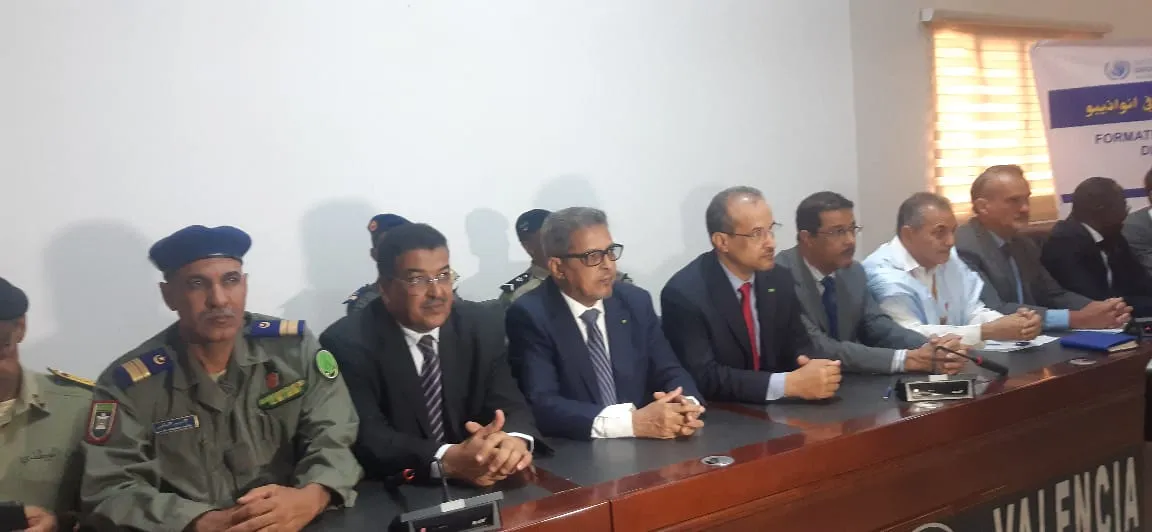 جانب من حضور البعثة المشتركة رفقة السلطات لملتقى تكويني حول حقوق الإ