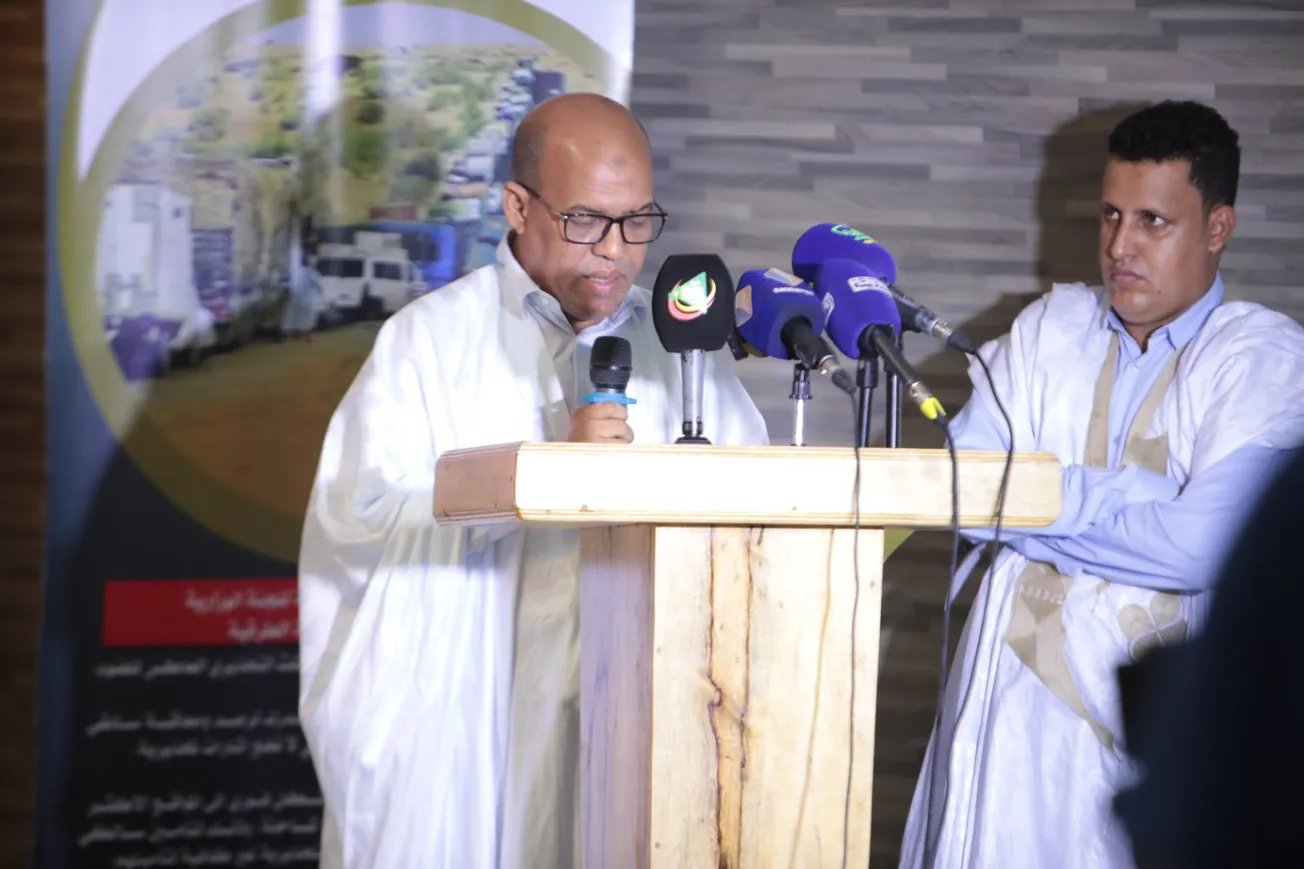 المنسق العام للحملة محمد الأمين الفاظل خلال كلمته