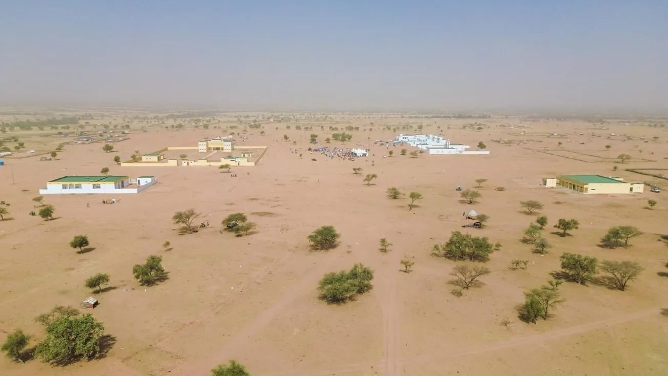 صورة جوية لبعض المنشآت المدشنة (إعلام الوزارة)