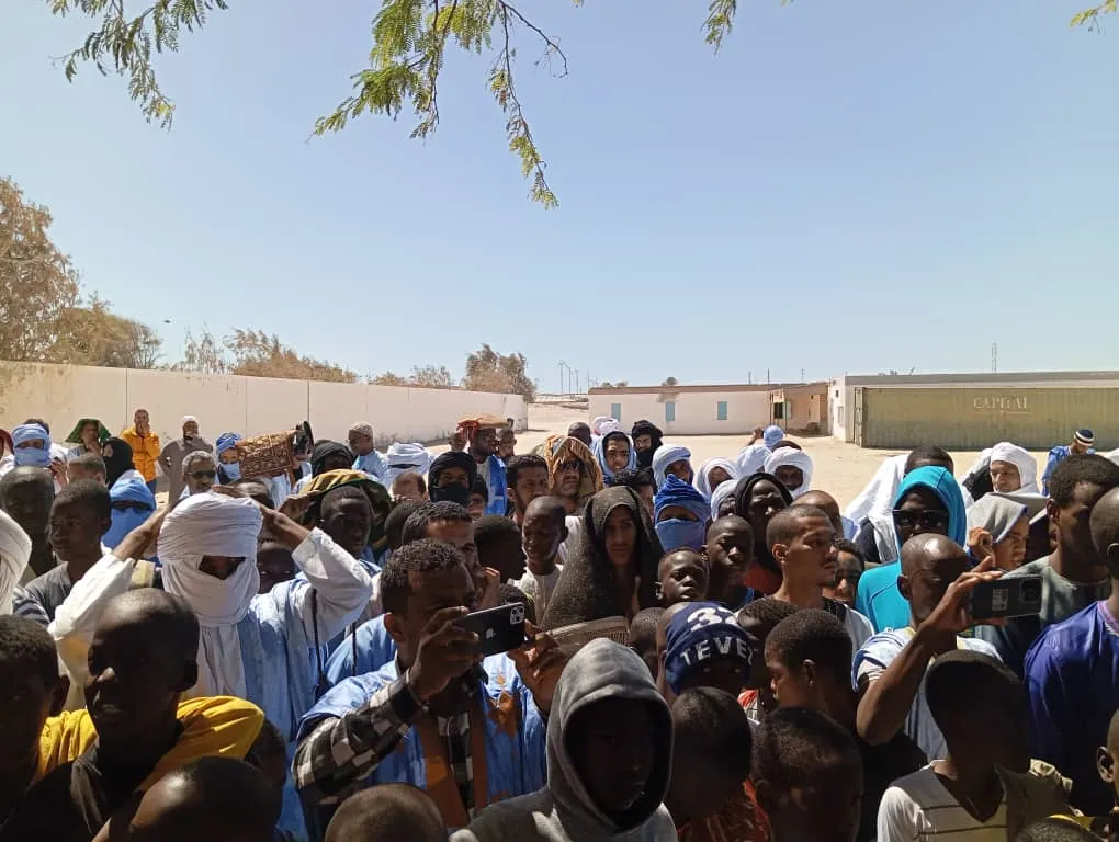 جانب من الوقفة التضامنية مع سكان غزة زوال اليوم بحي كانصادو/ الأخبار