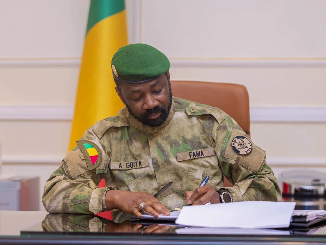 الرئيس الانتقالي المالي العقيد عاصيمي غويتا