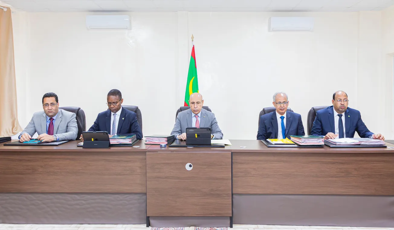 الحكومة خلال اجتماعها الاثنين في مدينة نواذيبو 