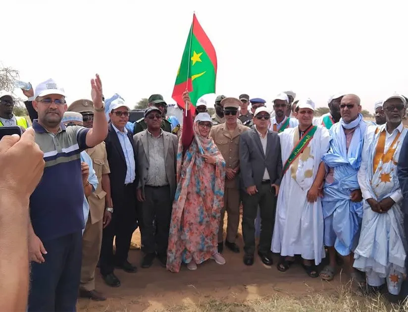 وزيرة البيئة والتنمية المستدامة مسعودة بنت بحام ولد محمد لغظف خلال إ