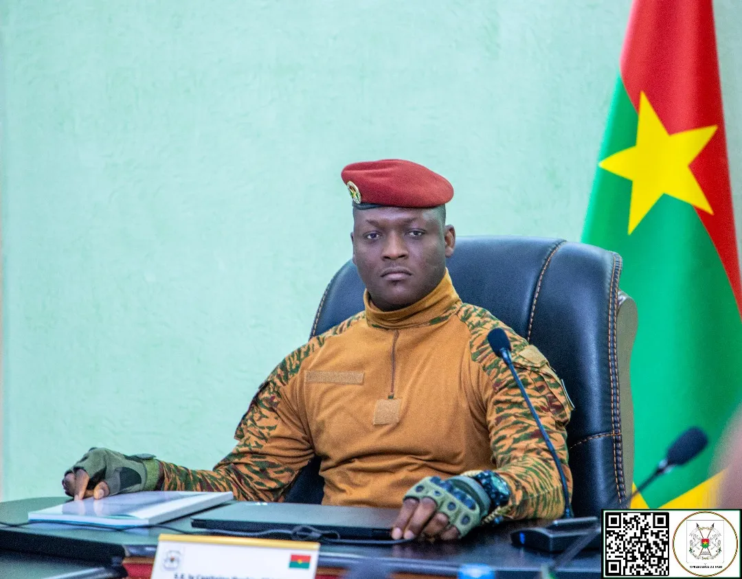 رئيس بوركينا فاسو الانتقالي النقيب إبراهيم تراوري