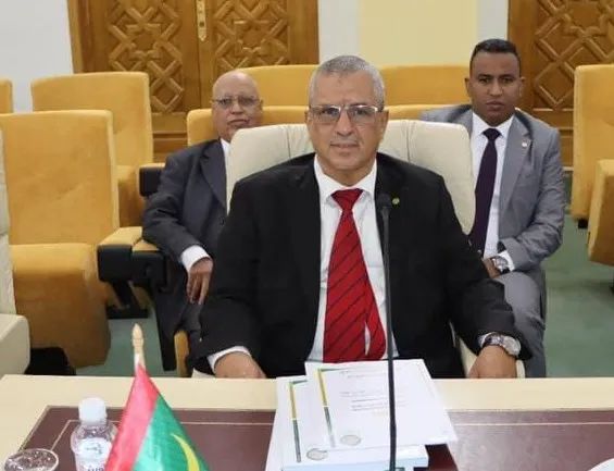 الوالي الجديد لولاية كيدي ماغا دحمان ولد بيروك خلال نشاط سابق