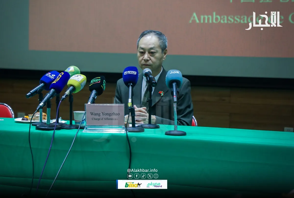 القائم بالأعمال في سفارة الصين بنواكشوط وانغ يونغ تشاو خلال كلمته ف?