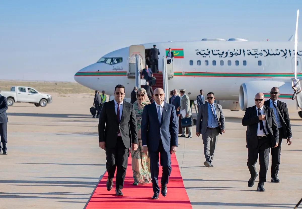 ولد علوات إلى جانب الرئيس غزواني خلال عودته مساء اليوم من أبيدجان