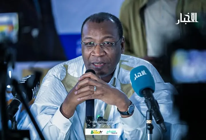 رئيس حزب الإنصاف الحاكم سيد أحمد ولد محمد خلال نشاط سابق (الأخبار - أر