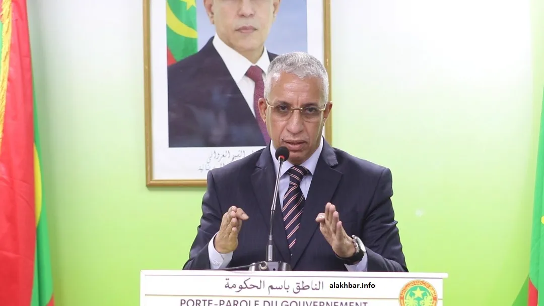 السفير الموريتاني في السعودية المختار ولد وداهي خلال مؤتمر صحفي ساب?