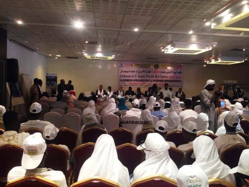 جانب من الحضور الشبابي في الحفل اليوم